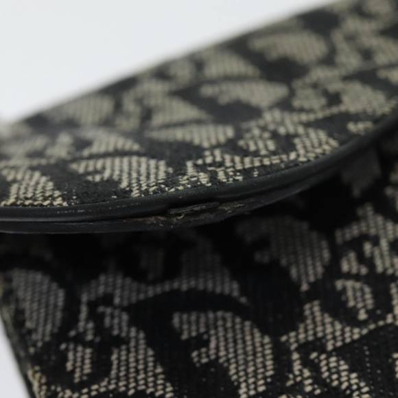 Christian Dior Trotter Canvas Wallet Black Auth hk1508 - Picture 8 of 16